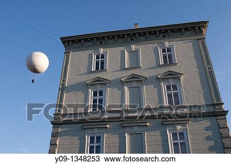 Balloon and House, Prague, Czech Republic View Large Photo Image Stock Image - Balloon and House, Prague, Czech Republic. Fotosearch