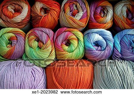 Balls of colored wool thread View Large Photo Image Stock Image - Balls of colored wool thread. Fotosearch