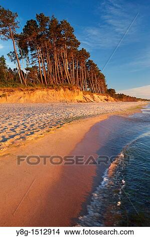 Picture - Baltic Sea near Ustka, Poland, Europe. Fotosearch