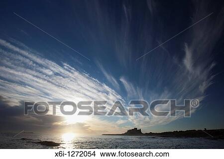 Bamburgh Castle, at dawn in autumn, Northumberland, England View Large Photo Image Picture - Bamburgh Castle, at dawn in autumn, Northumberland, England. Fotosearch