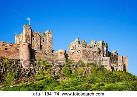 Bamburgh Castle Bamburgh Northumberland England View Large Photo Image Picture - Bamburgh Castle Bamburgh Northumberland England. Fotosearch