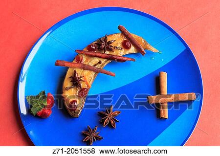Banana in syrup with rum and spices,. View Large Photo Image Stock Photo - Banana in syrup with rum and spices,.. Fotosearch