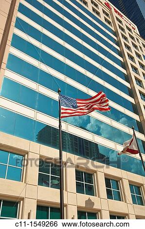 Stock Photograph - banco santander, Miami, city centre, Florida, USA. Fotosearch