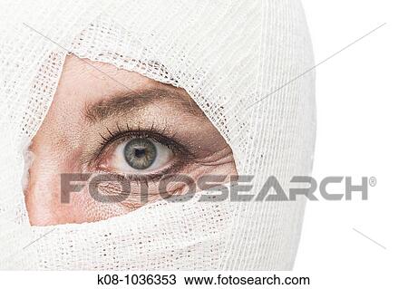 Bandaged head View Large Photo Image Stock Image - Bandaged head. Fotosearch