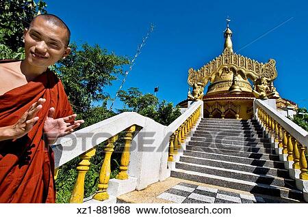 Stock Photo - Bandarban Golden Temple (aka Buddha Dhatu Jadi), Bangladesh. Fotosearch