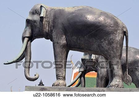 Bangkok (Thailand): elephant statues at the Royal Palace View Large Photo Image Stock Photograph - Bangkok (Thailand): elephant statues at the Royal Palace. Fotosearch