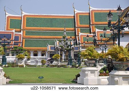 Bangkok (Thailand): inner garden by the Royal Palace compound View Large Photo Image Stock Image - Bangkok (Thailand): inner garden by the Royal Palace compound. Fotosearch