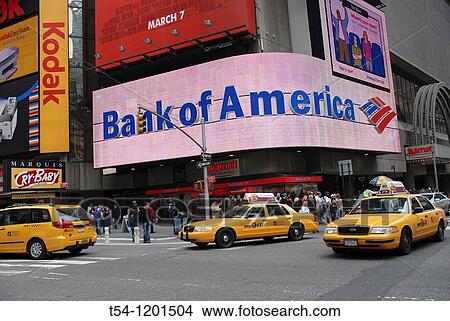 Bank of America at Time Square in New York View Large Photo Image Picture - Bank of America at Time Square in New York. Fotosearch