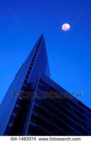 Bank of China Building/Bangkok on a moon night View Large Photo Image Picture - Bank of China Building/Bangkok on a moon night. Fotosearch