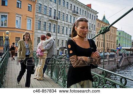 Bankovsky Bridge, Canal, St. Petersburg, Russia View Large Photo Image Picture - Bankovsky Bridge, Canal, St. Petersburg, Russia. Fotosearch