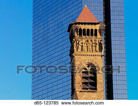 Baptist church. John Hancock Tower. Boston. Massachusetts. USA View Large Photo Image Stock Photography - Baptist church. John Hancock Tower. Boston. Massachusetts. USA. Fotosearch