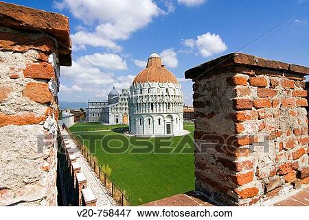 Baptistery and? duomo? (cathedral), Piazza dei Miracoli, UNESCO World Heritage Site, Pisa, Tuscany, Italy View Large Photo Image Stock Photo - Baptistery and? duomo? (cathedral), Piazza dei Miracoli, UNESCO World Heritage Site, Pisa, Tuscany, Italy. Fotosearch
