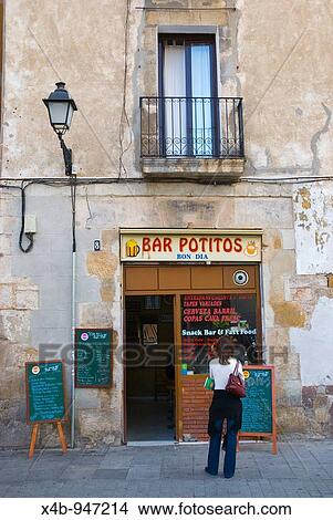 Bar and restaurant at Placa Ramon Berenguer III View Large Photo Image Picture - Bar and restaurant at Placa Ramon Berenguer III. Fotosearch