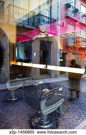Barber in Chiado district, Lisbon, Portugal View Large Photo Image Stock Photography - Barber in Chiado district, Lisbon, Portugal. Fotosearch