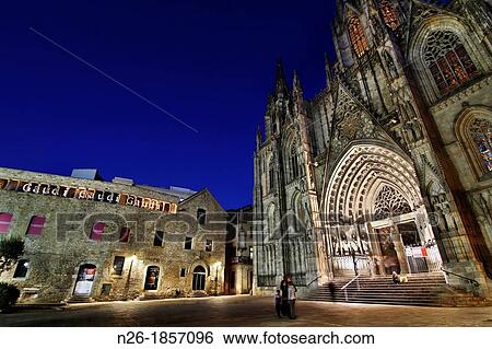 Stock Photograph - Barcelona Cathedral Pla de la Seu Pia Almoina, Diocesan Museum. Fotosearch