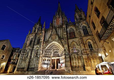 Stock Photography - Barcelona Cathedral XIIIth to XVth centuries. Fotosearch