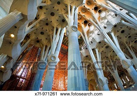 Barcelona: La Sagrada Familia Principal axis of the temple View Large Photo Image Stock Image - Barcelona: La Sagrada Familia Principal axis of the temple. Fotosearch