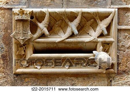 Barcelona (Spain). Architectural Detail Archdeacon house in the Gothic Quarter of Barcelona. View Large Photo Image Stock Image - Barcelona (Spain). Architectural Detail Archdeacon house in the Gothic Quarter of Barcelona.. Fotosearch