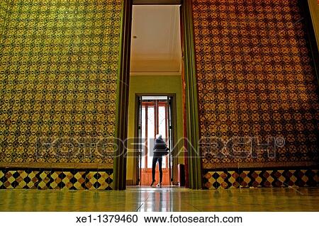 Stock Image - Baro de Quadras palace, modernism, architect: Josep Puig i Cadafalch, Barcelona, Catalonia, Spain.. Fotosearch