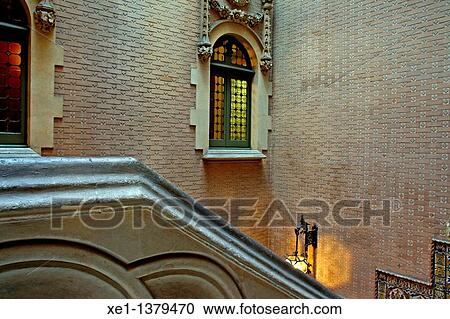 Baro de Quadras palace, modernism, architect: Josep Puig i Cadafalch, Barcelona, Catalonia, Spain. View Large Photo Image Stock Image - Baro de Quadras palace, modernism, architect: Josep Puig i Cadafalch, Barcelona, Catalonia, Spain.. Fotosearch