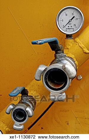 barometer, the taking of water from a tank. View Large Photo Image Stock Image - barometer, the taking of water from a tank.. Fotosearch