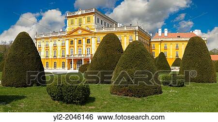 Stock Photograph - Baroque Fertod Palace built in 1760's by Nikolaus Esterhazy, Hungary. Fotosearch