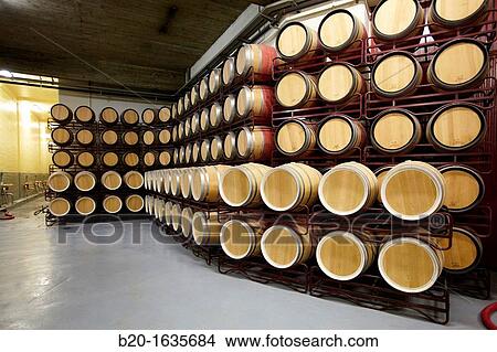 Barrel cellar, Bodegas Olarra, Logroo, La Rioja, Spain View Large Photo Image Picture - Barrel cellar, Bodegas Olarra, Logroo, La Rioja, Spain. Fotosearch
