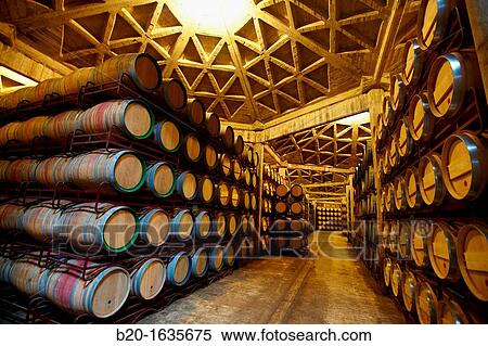 Barrel cellar, Bodegas Olarra, Logroo, La Rioja, Spain View Large Photo Image Stock Photography - Barrel cellar, Bodegas Olarra, Logroo, La Rioja, Spain. Fotosearch