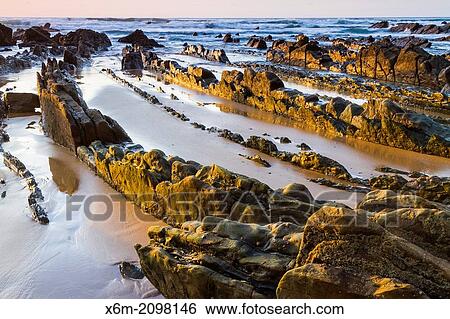 Barrika beach at sunset. Biscay, Basque Country, Spain. View Large Photo Image Stock Photograph - Barrika beach at sunset. Biscay, Basque Country, Spain.. Fotosearch