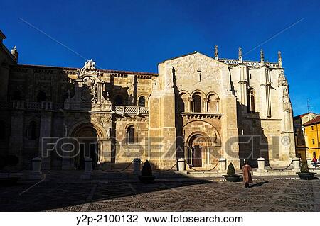 Bas? lica de San Isidoro in Le? n, Spain. View Large Photo Image Stock Image - Bas? lica de San Isidoro in Le? n, Spain.. Fotosearch