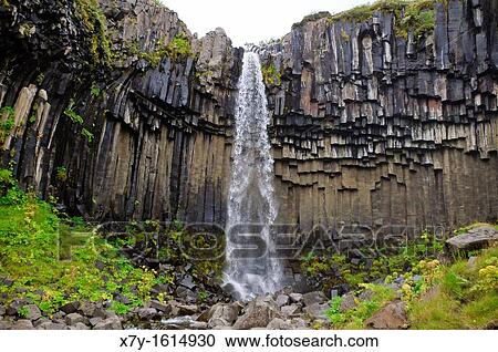 Basaltic columns at Svartifoss, Iceland View Large Photo Image Stock Image - Basaltic columns at Svartifoss, Iceland. Fotosearch
