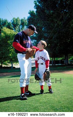 baseball father and son View Large Photo Image Stock Image - baseball father and son. Fotosearch