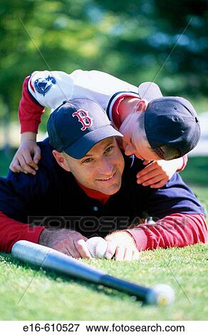 Baseball father and son View Large Photo Image Stock Photo - Baseball father and son. Fotosearch