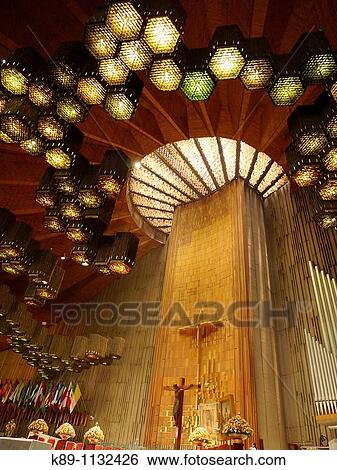 Stock Photograph - Basilica de Guadalue Shrine. Ciudad de M? xico.. Fotosearch