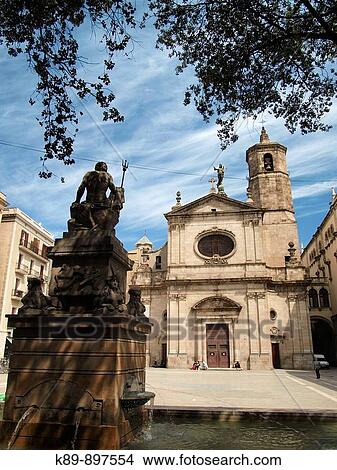 Picture - Basilica de Nuestra Seora de la Merc?. Barcelona. Catalunya. Spain. Fotosearch