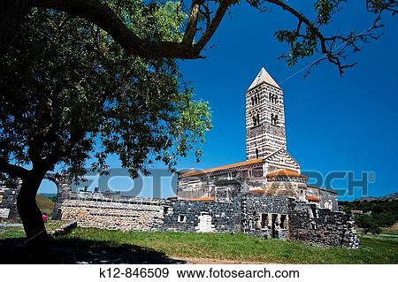 Basilica della Santissima Trinit? di Saccargia (Basilica of the Holy Trinity of Saccargia), Codrongianos, Sassari Province, Sardinia, Sardegna, Italy, Europe View Large Photo Image Stock Photo - Basilica della Santissima Trinit? di Saccargia (Basilica of the Holy Trinity of Saccargia), Codrongianos, Sassari Province, Sardinia, Sardegna, Italy, Europe. Fotosearch