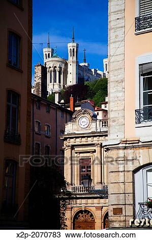 Basilica Notre-Dame de Fourvi? re, historic district of Vieux Lyon, UNESCO World Heritage, Lyon, France, Europe View Large Photo Image Stock Image - Basilica Notre-Dame de Fourvi? re, historic district of Vieux Lyon, UNESCO World Heritage, Lyon, France, Europe. Fotosearch