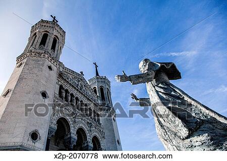 Basilica Notre-Dame de Fourvi? re, historic district of Vieux Lyon, UNESCO World Heritage, Lyon, France, Europe View Large Photo Image Stock Photo - Basilica Notre-Dame de Fourvi? re, historic district of Vieux Lyon, UNESCO World Heritage, Lyon, France, Europe. Fotosearch