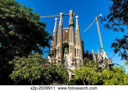 Basilica of Sagrada Familia by architect Antoni Gaudi in Barcelona, Catalonia, Spain. View Large Photo Image Stock Image - Basilica of Sagrada Familia by architect Antoni Gaudi in Barcelona, Catalonia, Spain.. Fotosearch