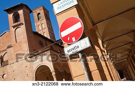 Basilica of San Giacomo Maggiore from Via Zamboni and Largo Respigui, Bologna, Emilia-Romagna, Italy, Europe. View Large Photo Image Stock Photo - Basilica of San Giacomo Maggiore from Via Zamboni and Largo Respigui, Bologna, Emilia-Romagna, Italy, Europe.. Fotosearch