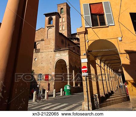Basilica of San Giacomo Maggiore from Via Zamboni, Bologna, Emilia-Romagna, Italy, Europe. View Large Photo Image Stock Photography - Basilica of San Giacomo Maggiore from Via Zamboni, Bologna, Emilia-Romagna, Italy, Europe.. Fotosearch