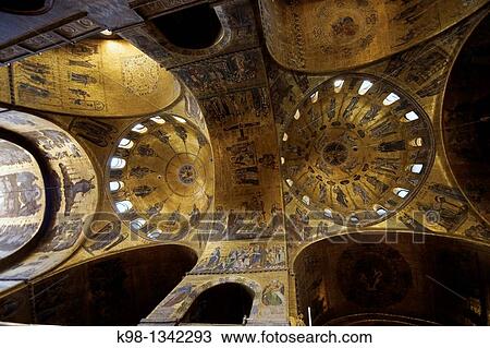 Basilica of San Marcoss XI, mosaics, sestiere of San Marco Venice Veneto Italy View Large Photo Image Stock Image - Basilica of San Marcoss XI, mosaics, sestiere of San Marco Venice Veneto Italy. Fotosearch