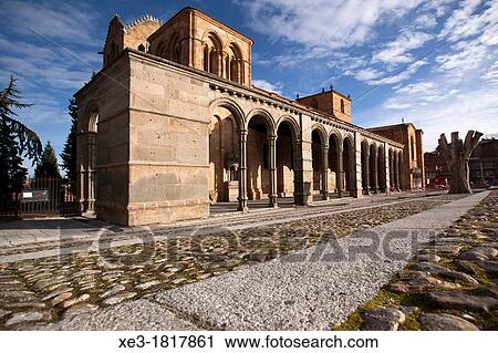 Stock Image - Basilica of San Vicente, Avila, Spain.. Fotosearch