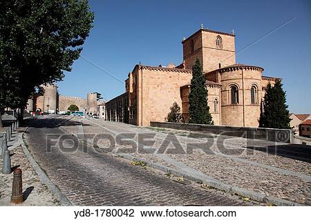Basilica of San Vicente, Avila, Spain, Europe View Large Photo Image Stock Image - Basilica of San Vicente, Avila, Spain, Europe. Fotosearch