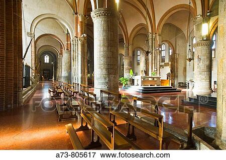 Basilica of Sant? Eustorgio, Milan. Lombardy, Italy View Large Photo Image Stock Photo - Basilica of Sant? Eustorgio, Milan. Lombardy, Italy. Fotosearch