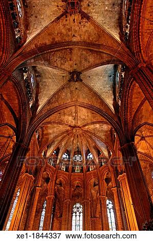 Basilica of Santa Eulalia, Barcelona Cathedral, Gothic, Barcelona, Catalonia, Spain View Large Photo Image Stock Photo - Basilica of Santa Eulalia, Barcelona Cathedral, Gothic, Barcelona, Catalonia, Spain. Fotosearch