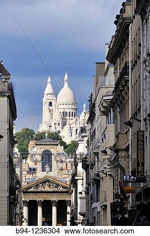 Basilica of the Sacred Heart, Montmartre, Paris, France View Large Photo Image Picture - Basilica of the Sacred Heart, Montmartre, Paris, France. Fotosearch