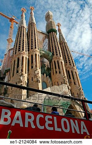 Basilica of the Sagrada Familia, arch. Antoni Gaudi, Barcelona, Catalonia, Spain View Large Photo Image Picture - Basilica of the Sagrada Familia, arch. Antoni Gaudi, Barcelona, Catalonia, Spain. Fotosearch