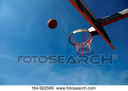 Basketball fly to the Basket View Large Photo Image Stock Photo - Basketball fly to the Basket. Fotosearch
