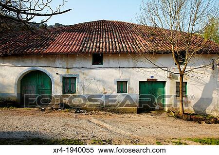 Basque farm house, Arrona Neighborhood, Zestoa, Gipuzkoa, Basque Country, Spain View Large Photo Image Stock Photography - Basque farm house, Arrona Neighborhood, Zestoa, Gipuzkoa, Basque Country, Spain. Fotosearch